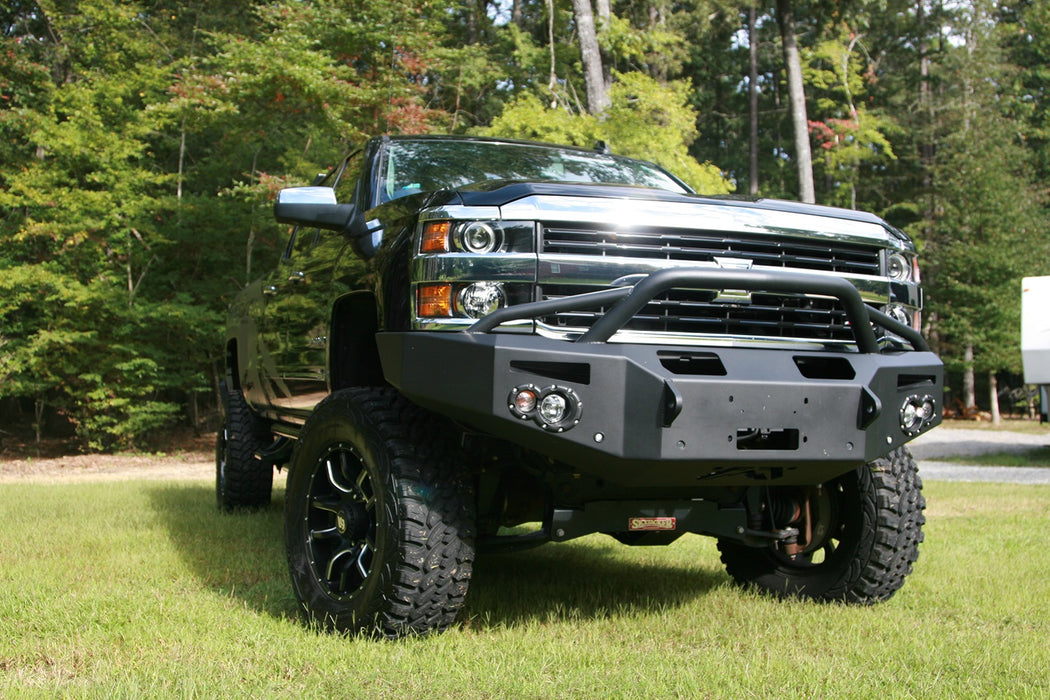 Fab Fours CH14-C3052-B Premium Winch Front Bumper - Truck Part Superstore
