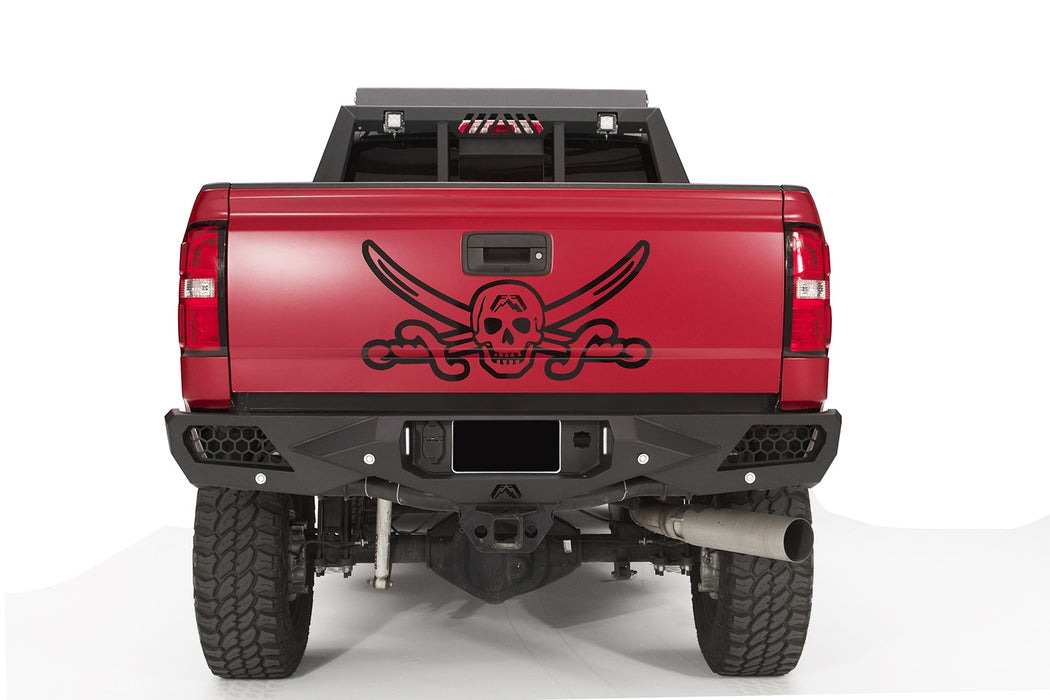 Fab Fours CH15-E3051-1 Vengeance Rear Bumper; 2 Stage Black Powder Coated; w/Sensors; - Truck Part Superstore