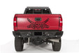 Fab Fours CH15-E3051-1 Vengeance Rear Bumper; 2 Stage Black Powder Coated; w/Sensors; - Truck Part Superstore