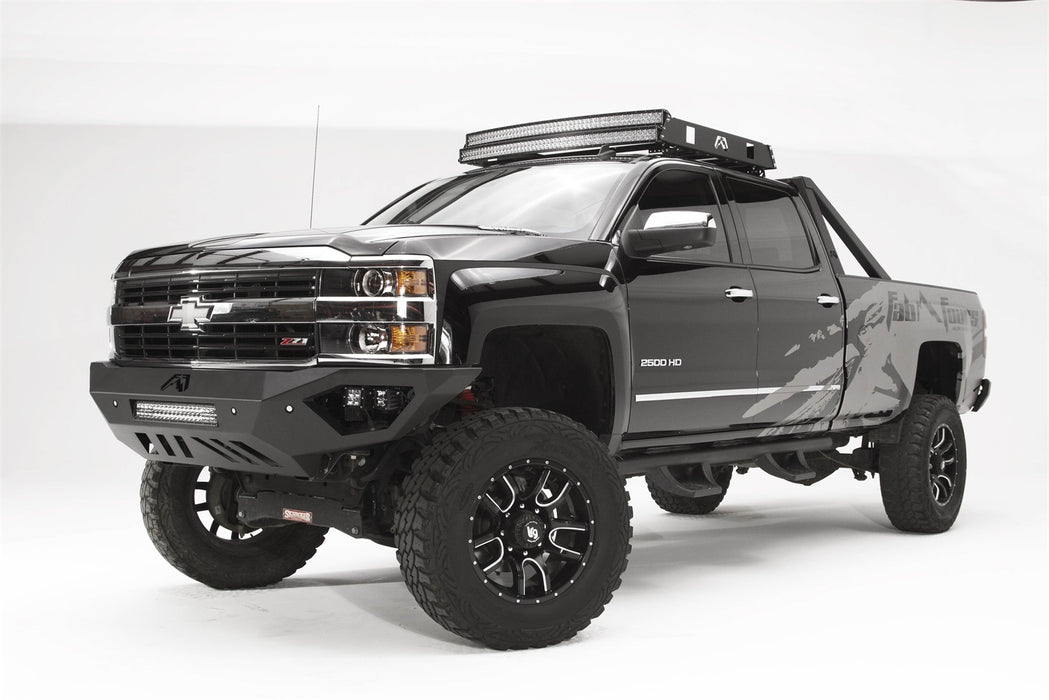 Fab Fours CH15-V3051-B Vengeance Front Bumper; Uncoated/Paintable; Sensor Bumper; No Guard; [AWSL]; - Truck Part Superstore