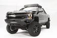 Fab Fours CH15-V3051-1 Vengeance Front Bumper; 2 Stage Black Powder Coated; Sensor Bumper; No Guard; - Truck Part Superstore