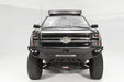 Fab Fours CH15-V3051-1 Vengeance Front Bumper; 2 Stage Black Powder Coated; Sensor Bumper; No Guard; - Truck Part Superstore