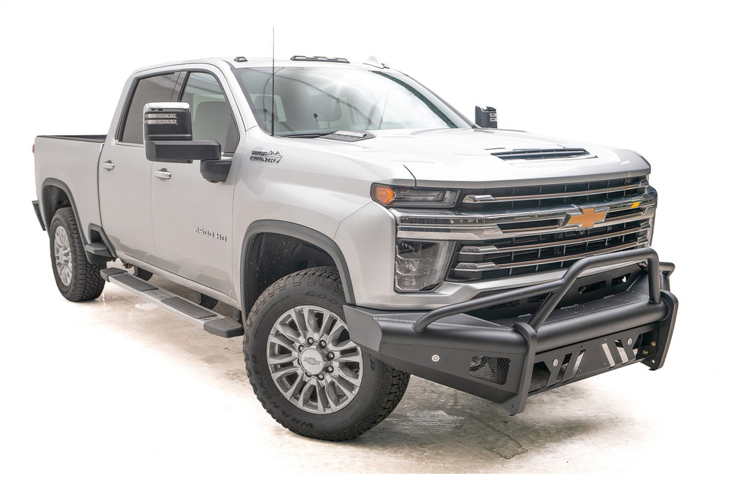 Fab Fours CH20-Q4961-1 Elite Front Bumper; w/Tow Hooks;  Steel; Black; - Truck Part Superstore