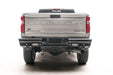 Fab Fours CH20-T4950-1 Black Steel Ranch Rear Bumper; w/Steel Tread Plate; - Truck Part Superstore