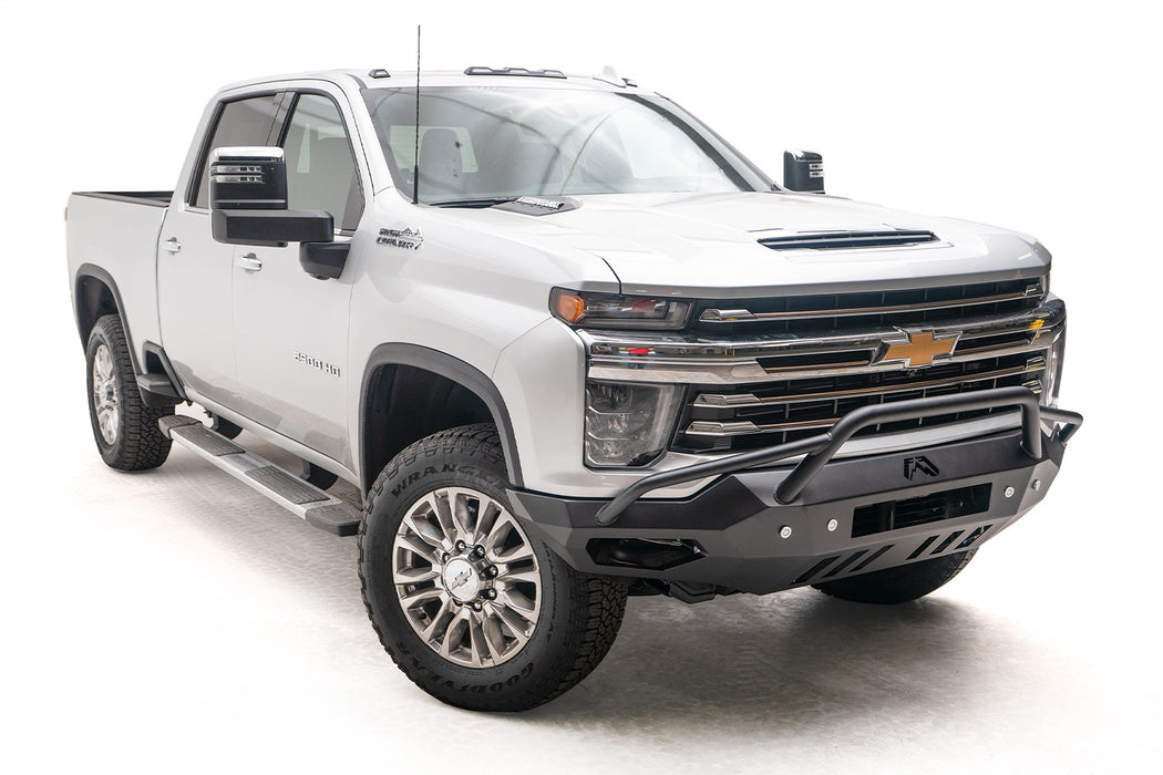 Fab Fours CH20-V4952-B Vengeance Front Bumper; Uncoated/Paintable; w/Pre Runner Guard; - Truck Part Superstore