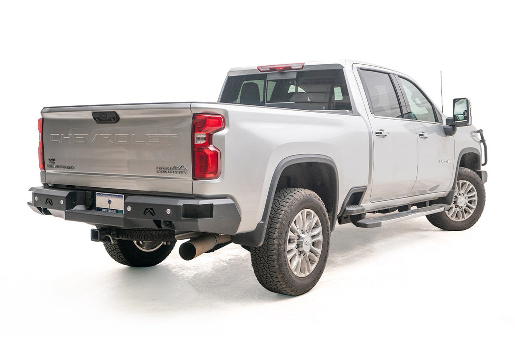Fab Fours CH20-W4951-1 Premium Rear Bumper;  2 Stage Black Powder Coat; - Truck Part Superstore
