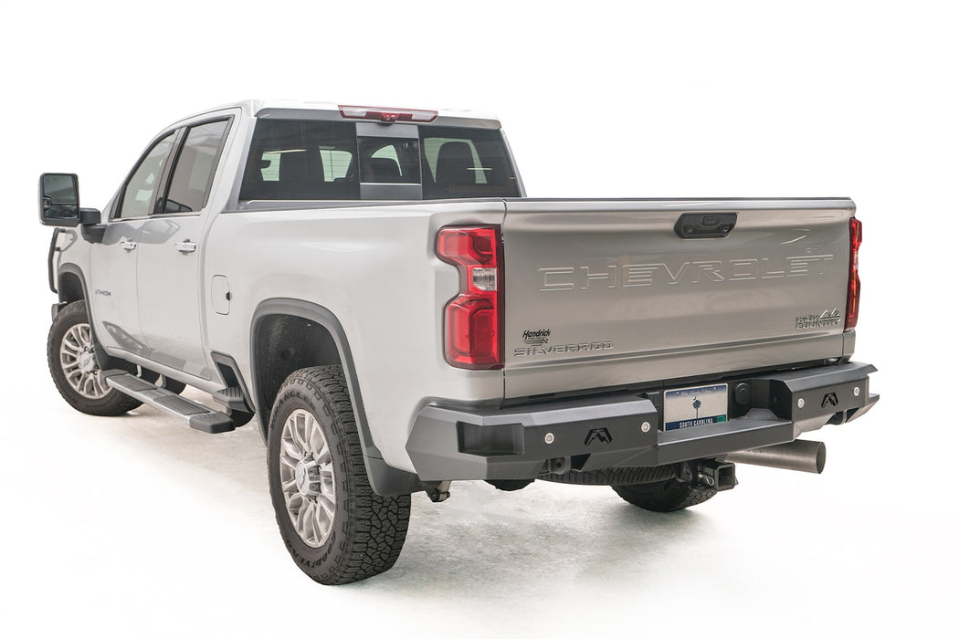 Fab Fours CH20-W4951-1 Premium Rear Bumper;  2 Stage Black Powder Coat; - Truck Part Superstore