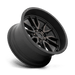Fuel 1PC D76217908445 D762 17X9 6X5.5 MT-BLK-DDT -12MM - Truck Part Superstore