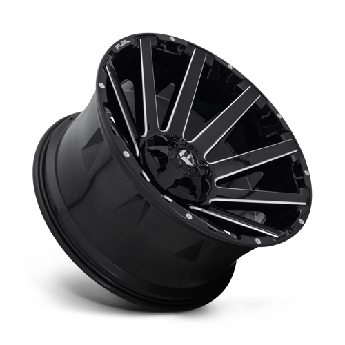 Fuel 1PC D61524208247 D615 24X12 8X6.5 GL-BLK-MIL -44MM - Truck Part Superstore