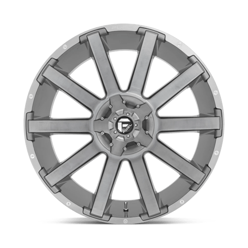 Fuel 1PC D71426205747 D714 26X12 5X5.0/5.5 BRSH-GNMTL-TTC -44MM - Truck Part Superstore