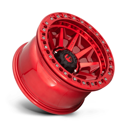 Fuel 1PC D11317907536 D113 17X9 5X5.0 GL-RED -38MM - Truck Part Superstore