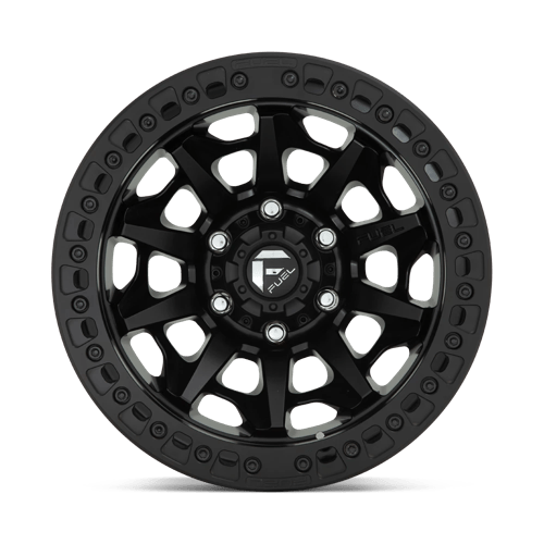 Fuel 1PC D11417907536 D114 17X9 5X5.0 MT-BLK -38MM - Truck Part Superstore