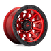 Fuel 1PC D69517908445 D695 17X9 6X5.5 GL-RED-BBR -12MM - Truck Part Superstore