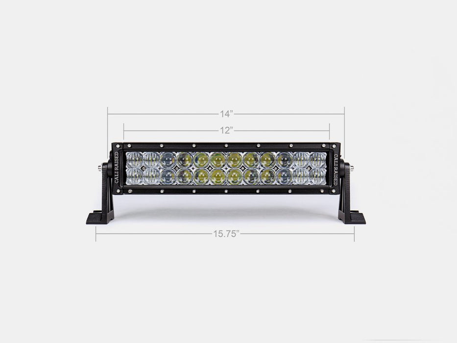 Cali Raised LED CR2302 14 Inch Spot Dual Row 5D Optic OSRAM LED Bar Cali Raised LED - Truck Part Superstore