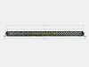 Cali Raised LED CR2310 32 Inch Slim Single Row Straight LED Light Bar 15000 Lumens Amber Cali Raised LED - Truck Part Superstore