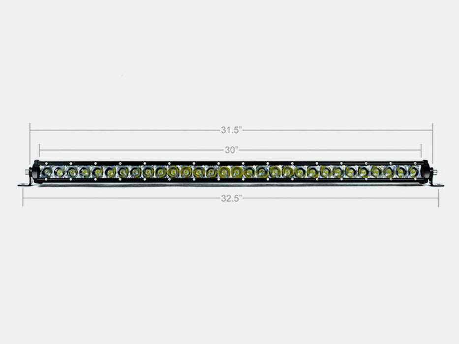 Cali Raised LED CR2310 32 Inch Slim Single Row Straight LED Light Bar 15000 Lumens Amber Cali Raised LED - Truck Part Superstore