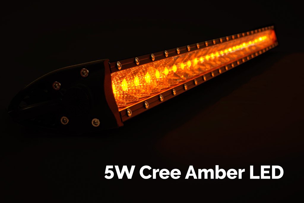 Cali Raised LED CR2310 32 Inch Slim Single Row Straight LED Light Bar 15000 Lumens Amber Cali Raised LED - Truck Part Superstore