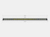 Cali Raised LED CR2316 42 Inch Slim Single Row Straight LED Light Bar 20,000 Lumens Amber Cali Raised LED - Truck Part Superstore
