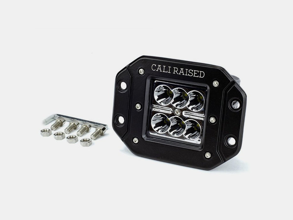 Cali Raised LED CR2325 LED Light Pod 3x2 18w Flush Mount Aluminum Housing Cali Raised LED - Truck Part Superstore