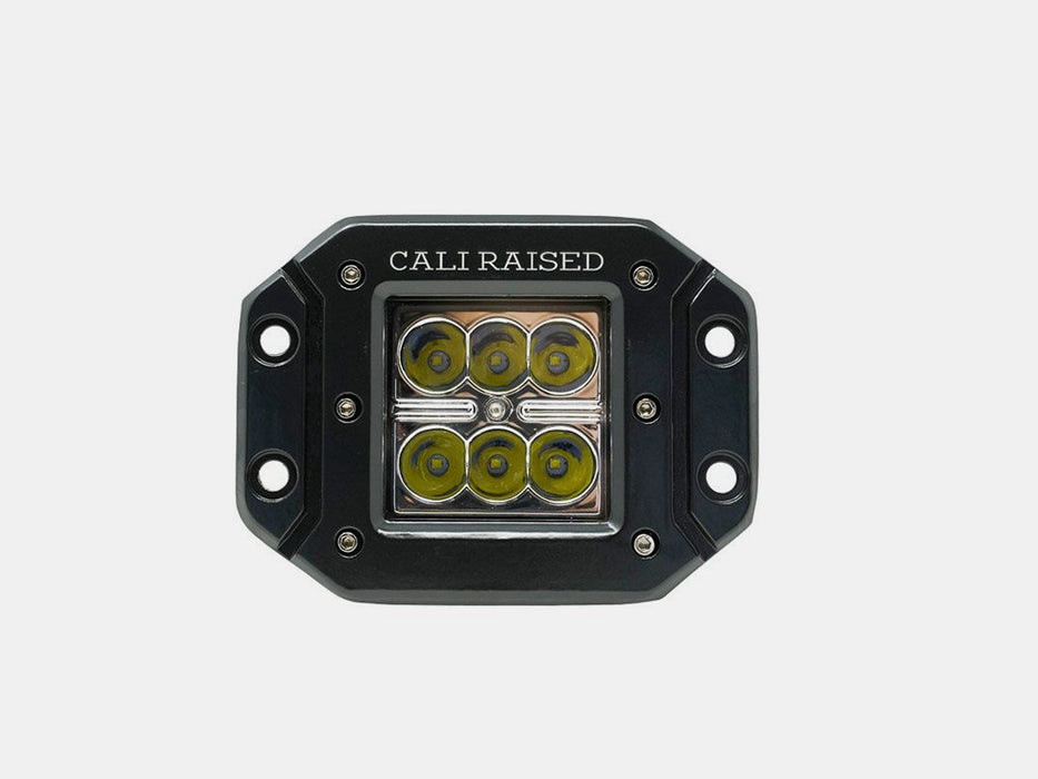 Cali Raised LED CR2325 LED Light Pod 3x2 18w Flush Mount Aluminum Housing Cali Raised LED - Truck Part Superstore
