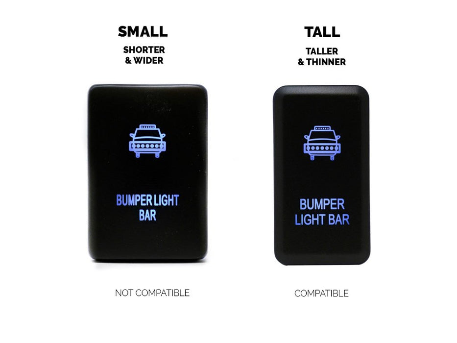 Cali Raised LED CR2377 16-21 Tacoma OEM Style 2 Switch Panel Cali Raised LED - Truck Part Superstore