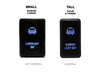 Cali Raised LED CR2378 16-20 Tacoma OEM Style Switch Panel 3 Switch Cali Raised LED - Truck Part Superstore