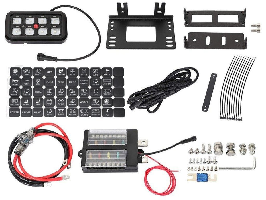 Cali Raised LED CR2397 Vehicle Accessory 8 Switch Control System Blue Backlighting Cali Raised LED - Truck Part Superstore