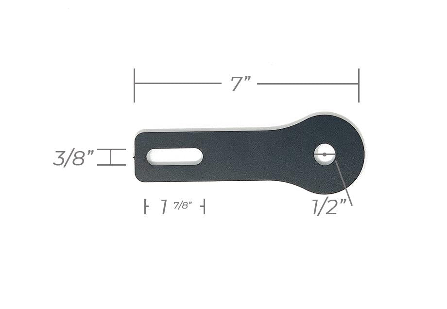 Cali Raised LED CR2418 Ditch Light Bracket Extensions Black Semi Gloss Powdercoat Cali Raised LED - Truck Part Superstore