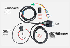Cali Raised LED CR2446 Wiring Harness for Dual Function Light Bar - Tall Cali Raised LED - Truck Part Superstore
