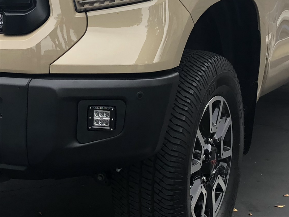 Cali Raised LED CR2567 14-21 Tundra LED Fog Light Pod Replacements Brackets Kit 3X2 18W LED Pods Cali Raised LED - Truck Part Superstore