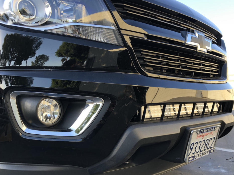 Cali Raised LED CR2714 14-21 Chevy Colorado 32 Inch Lower Bumper Hidden LED Light Bar Brackets Kit 5D Optic 32 inch OSRAM LED Bar Spot Beam Cali Raised LED - Truck Part Superstore