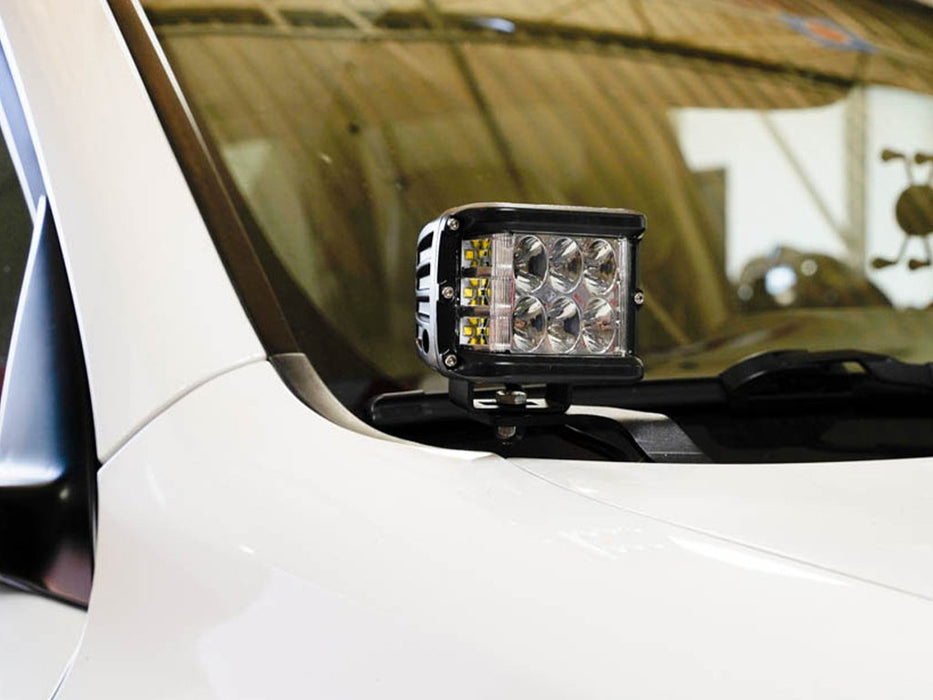 Cali Raised LED CR2807 10-21 Lexus GX 460 Low Profile LED Ditch Light Brackets Kit (2) 3X2 18W Amber LED Pods Ditch Lights Switch Blue Backlight Small Cali Raised LED - Truck Part Superstore