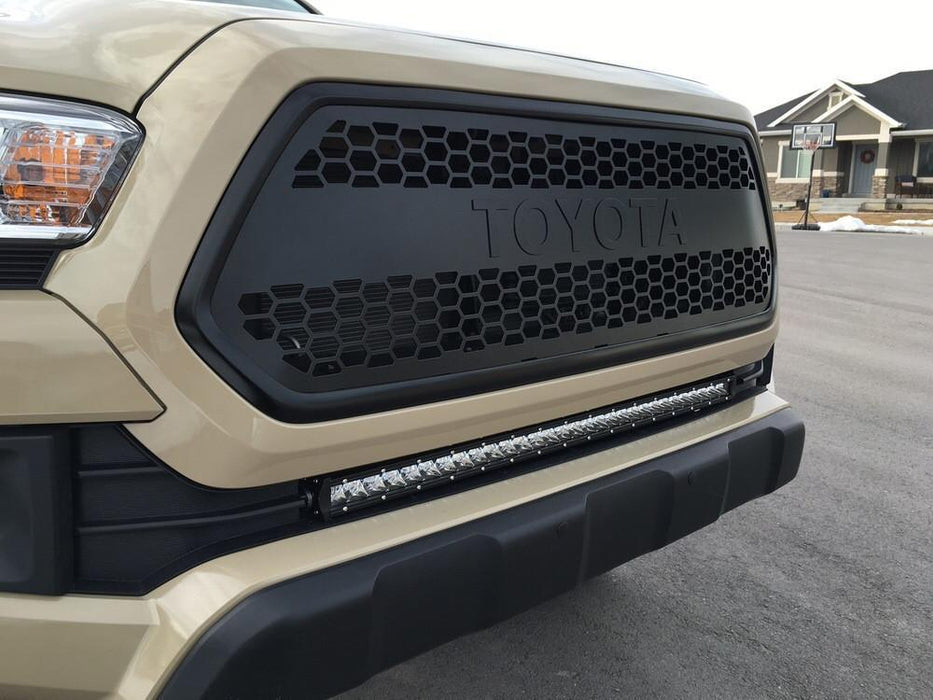 Cali Raised LED CR2851 16-21 Tacoma 32 Inch Lower Bumper Flush Slim Light Bar Kit 32 inch OSRAM LED Single Light Bar Amber No Switch Cali Raised LED - Truck Part Superstore