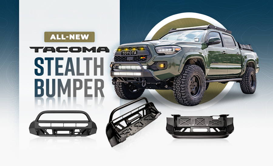 Cali Raised LED CR3179 16-Up Tacoma Stealth Bumper 32 Inch LED Bar Spot Beam No Switch 32 Inch Combo Beam with Relocation Mounts Bumper Light Bar Switch No Winch No D-Ring Cali Raised LED - Truck Part Superstore
