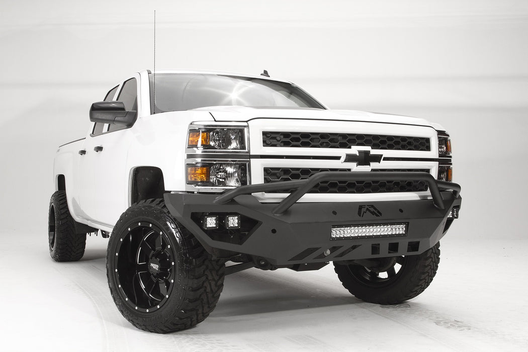 Fab Fours CS14-D3052-1 Vengeance Front Bumper; 2 Stage Black Powder Coated; Pre-Runner; - Truck Part Superstore