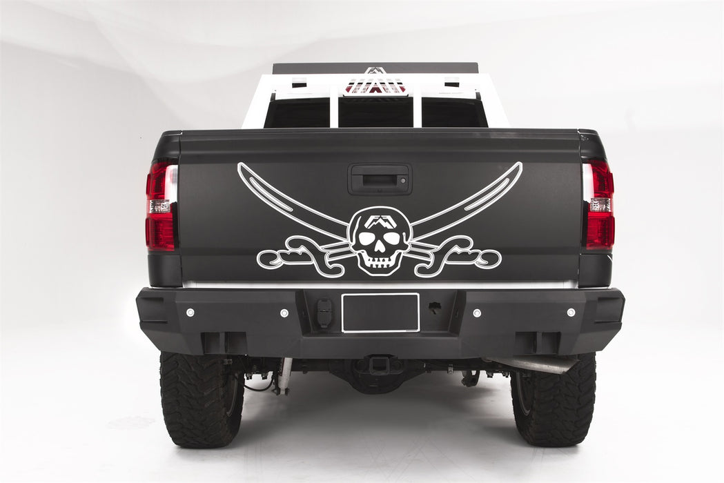 Fab Fours CS14-W3151-B Heavy Duty Rear Bumper; Uncoated/Paintable; w/Sensors; [AWSL]; - Truck Part Superstore