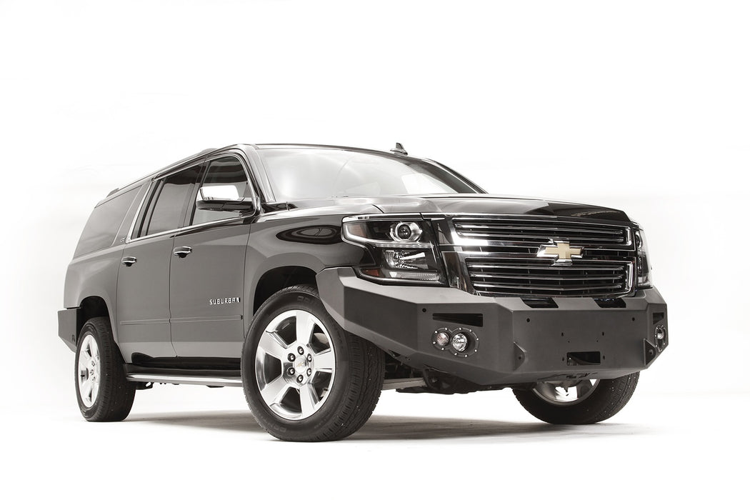 Fab Fours CS15-F3551-1 Premium Winch Front Bumper; 2 Stage Black Powder Coated; w/No Guard; - Truck Part Superstore