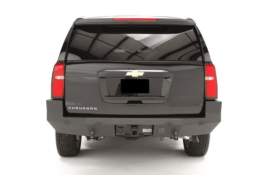 Fab Fours CS15-W3551-1 Premium Rear Bumper; 2 Stage Black Powder Coated; - Truck Part Superstore
