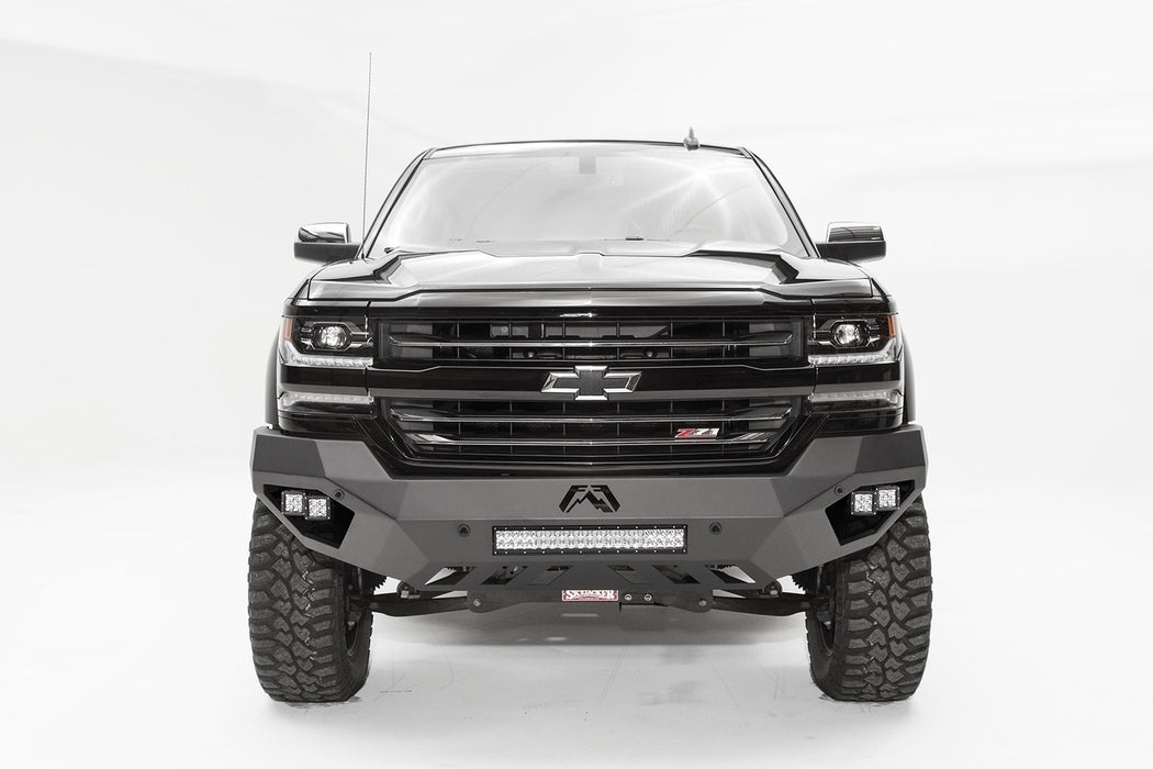 Fab Fours CS16-D3851-B Vengeance Front Bumper; Uncoated/Paintable; No Guard; [AWSL]; - Truck Part Superstore