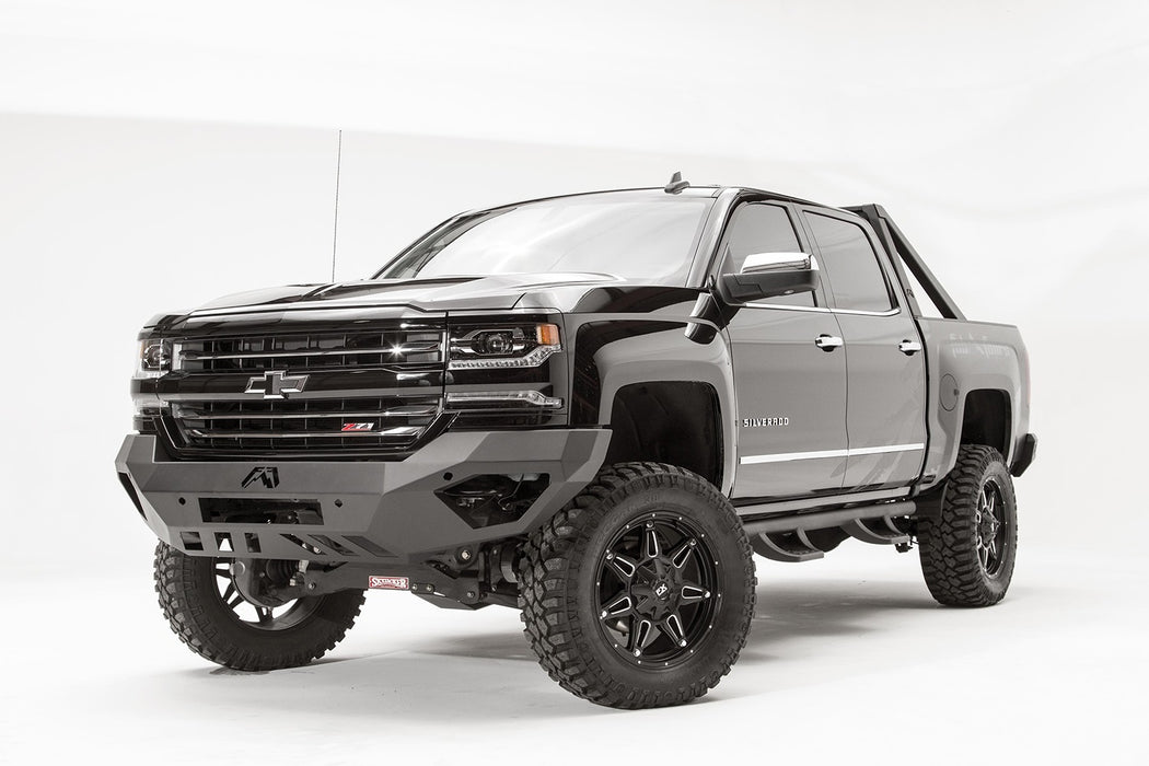 Fab Fours CS16-D3851-1 Vengeance Front Bumper; 2 Stage Black Powder Coated; No Guard; - Truck Part Superstore
