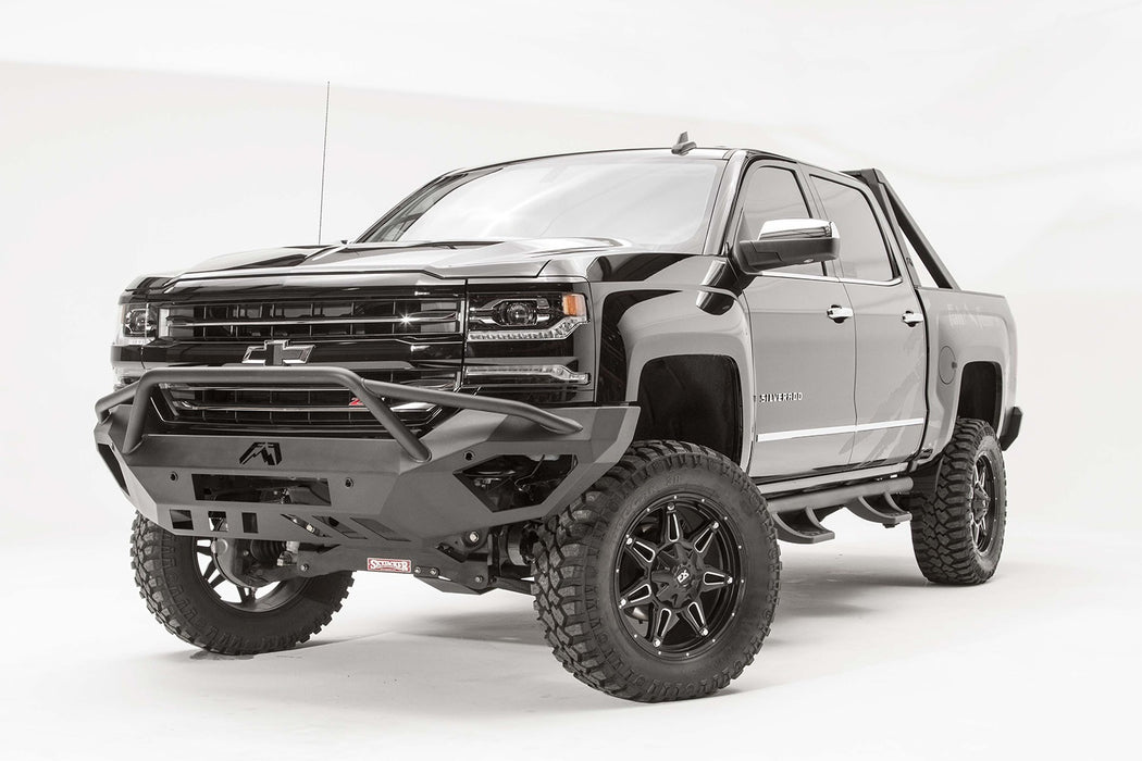 Fab Fours CS16-D3852-B Vengeance Front Bumper; Uncoated/Paintable; Pre-Runner Guard; [AWSL]; - Truck Part Superstore