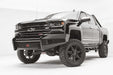 Fab Fours CS16-K3861-1 Black Steel Front Bumper; 2 Stage Black Powder Coated; w/No Guard; - Truck Part Superstore