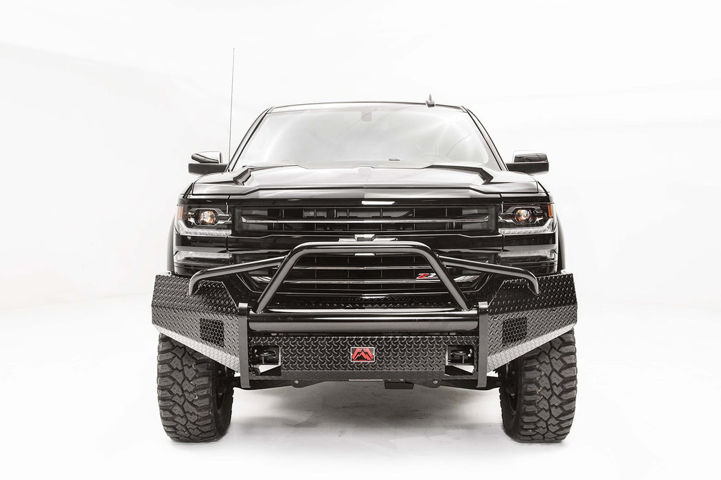 Fab Fours CS16-K3862-1 Black Steel Front Bumper; 2 Stage Black Powder Coated; w/Pre-Runner Guard; - Truck Part Superstore