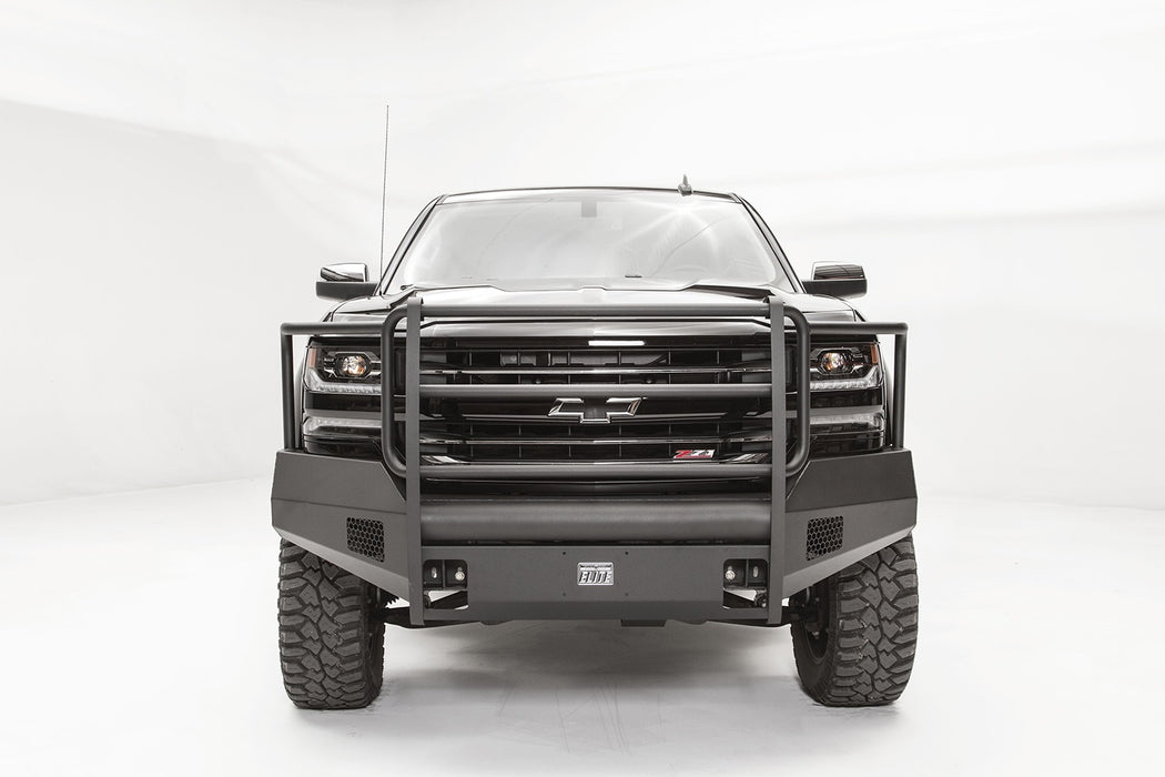 Fab Fours CS16-R3860-1 Elite Front Bumper; 2 Stage Black Powder Coated; w/Full Guard; - Truck Part Superstore