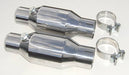 Pypes Performance Exhaust CVM10K High Flow Mini Catalytic Converter Universal 2.5 in 11 in End To End Ceramic Substrate w/Slots And O2 Bung Polished 304 Stainless Steel Pypes Exhaust - Truck Part Superstore