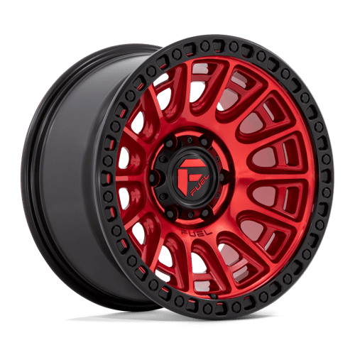 Fuel 1PC D83417908450 D834 17X9 6X5.5 C-RED-BLK-RG 1MM - Truck Part Superstore