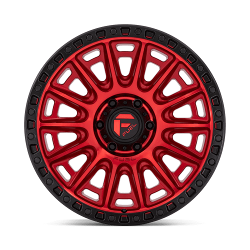 Fuel 1PC D83420908950 D834 20X9 6X135 C-RED-BLK-RG 1MM - Truck Part Superstore