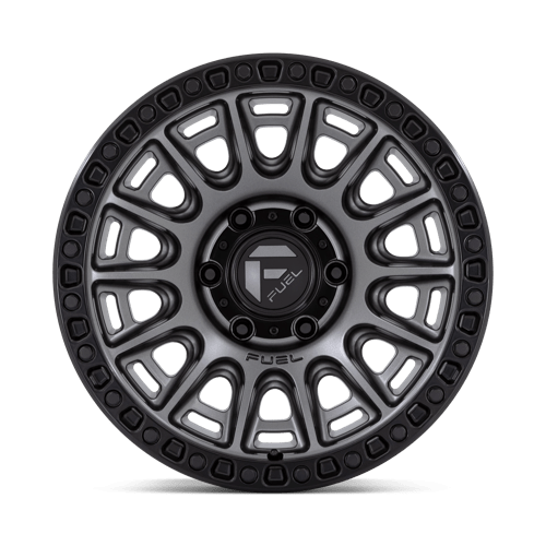 Fuel 1PC D83517907550 D835 17X9 5X5.0 M-GNMTL-BLK-RG 1MM - Truck Part Superstore