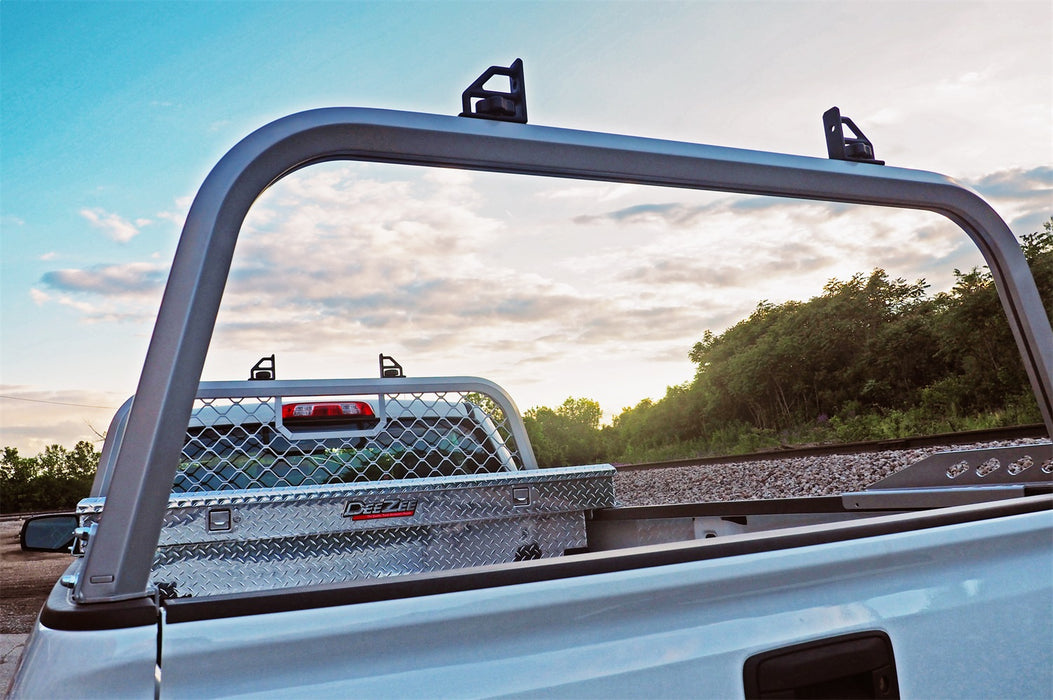Dee Zee DZ95054R Cab Rack; Silver; Rear Only; Aluminum; Incl. Mounting Brackets; - Truck Part Superstore