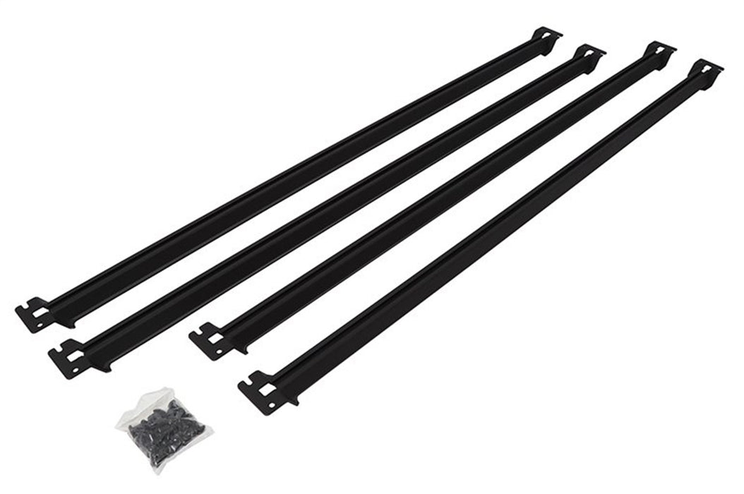 Dee Zee DZ95010TB Overland Series Side Rail Kit; 4 Pc.; Mid Size; Textured Black; - Truck Part Superstore